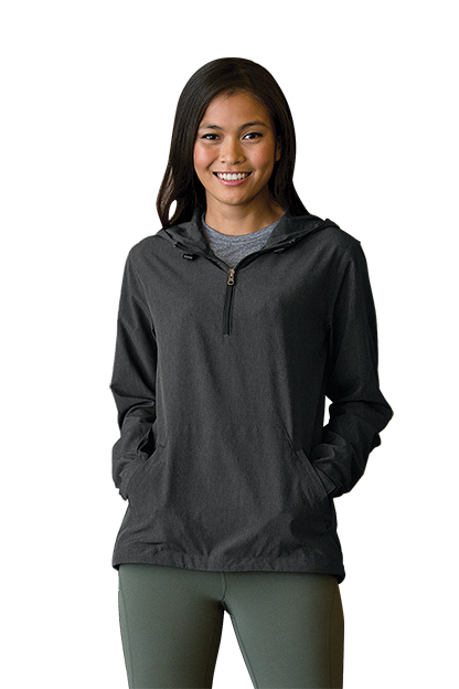 Charcoal Women's Pullover Stretch Anorak - XS