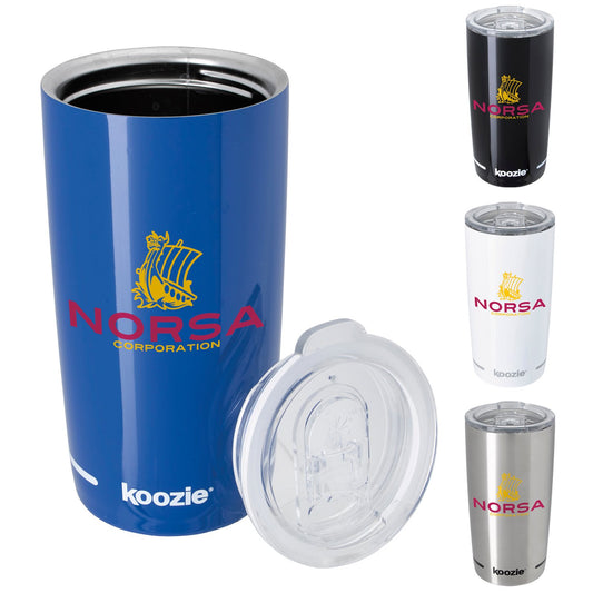 White Koozie® Savannah Vacuum Tumbler with Tritan® Lid - 18 oz.