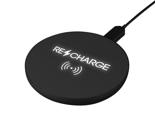 Front View of Black SCX Innovative Design™ Base Wireless Charger 10W