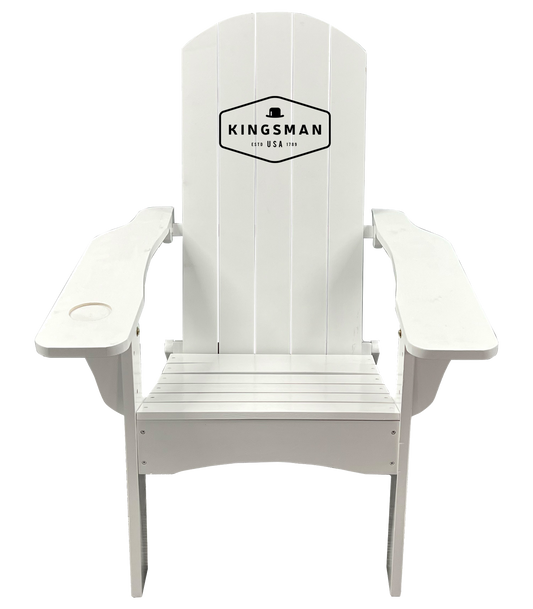 Red Wooden Folding Adirondack Chair