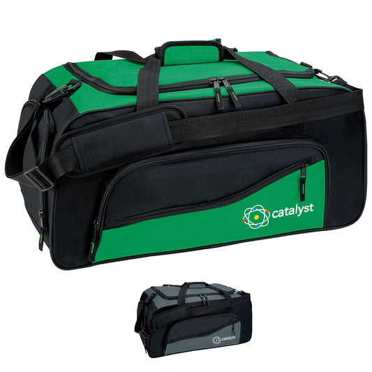 Outside View of Green Montana Duffel