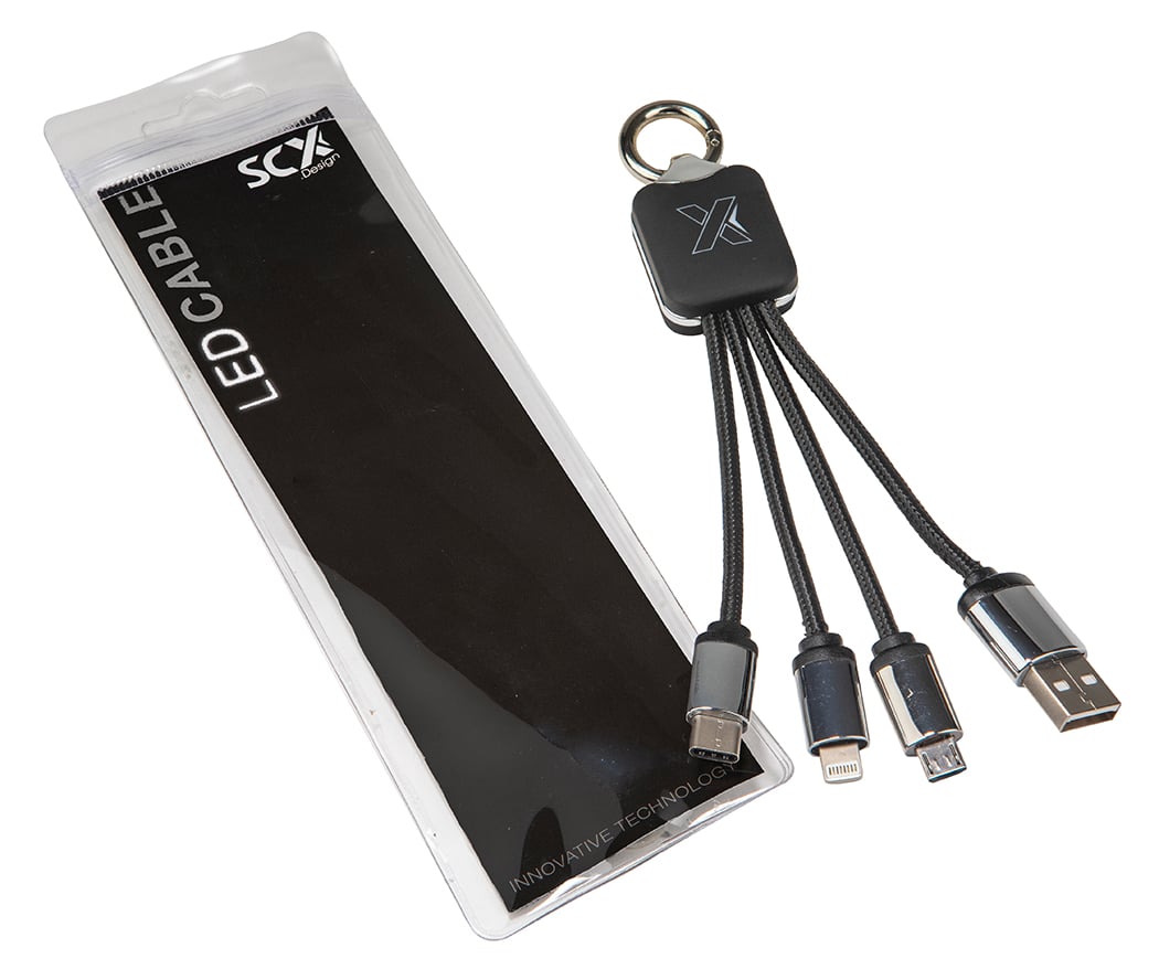 SCX Innovative Design™ RPET Quatro Light Cable