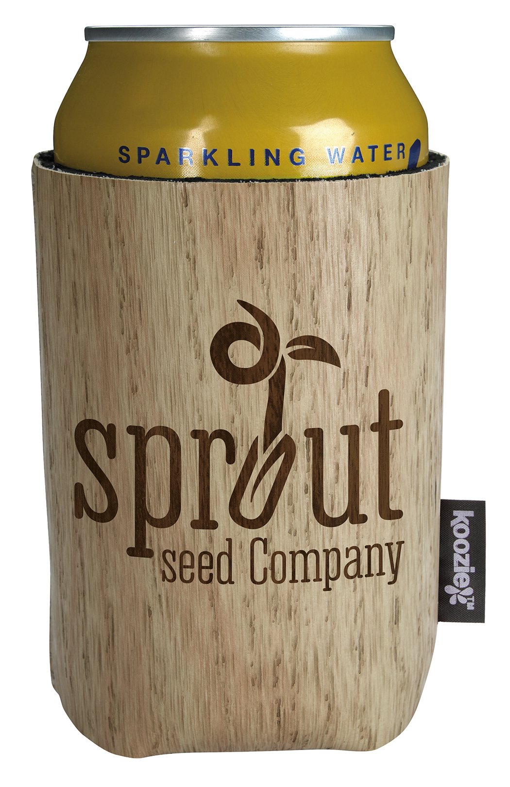 Front View of Walnut Koozie® Woody Can Cooler