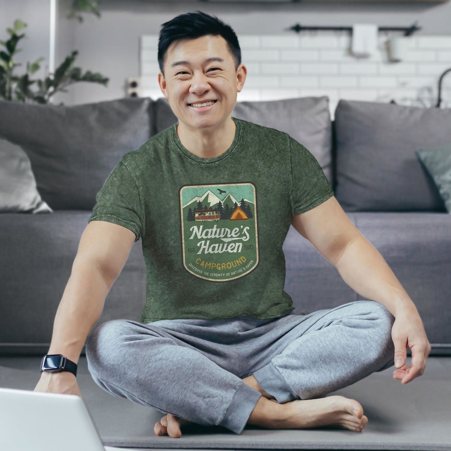 FULL COLOR UNISEX ACID WASHED T-SHIRT