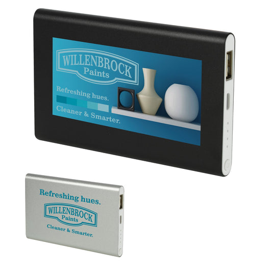 Silver Good Value™ Compact Aluminum Power Bank 4000 mAh