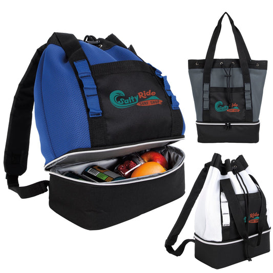 Gray Atchison® Brightwater Dual-Compartment Tote-Pack Cooler