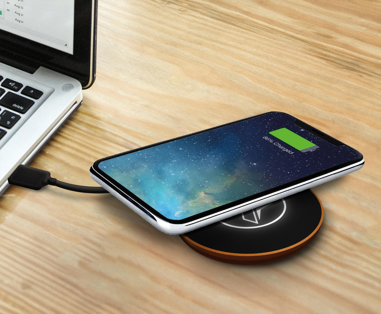 SCX Innovative Design™ Maple Wood 10W Wireless Charger