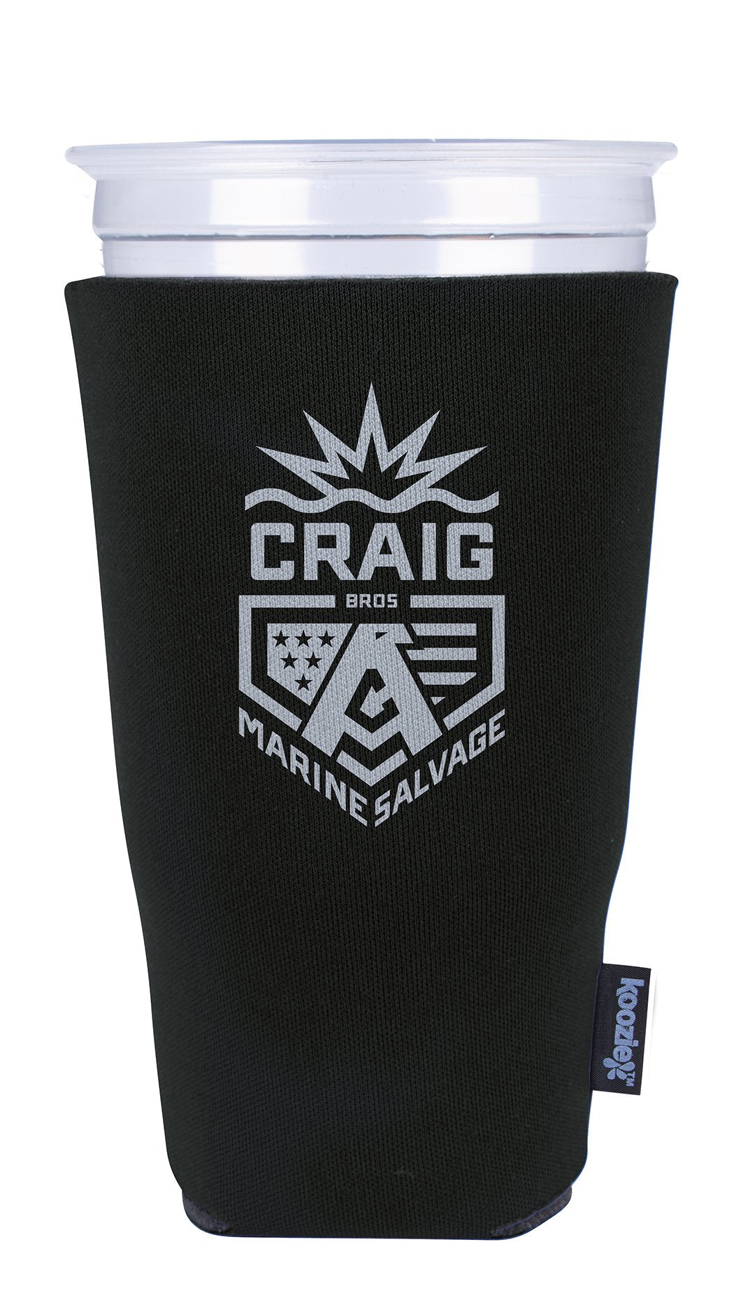 Front View of Green Koozie® Tall Cup Cooler