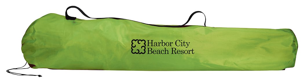 Front View of Lime Koozie® Camp Chair