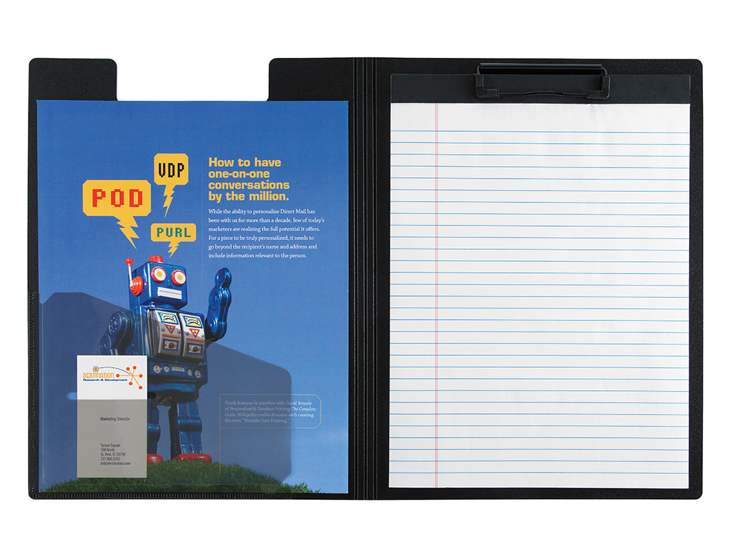 Front View of Blue Good Value™ Clipboard Folder