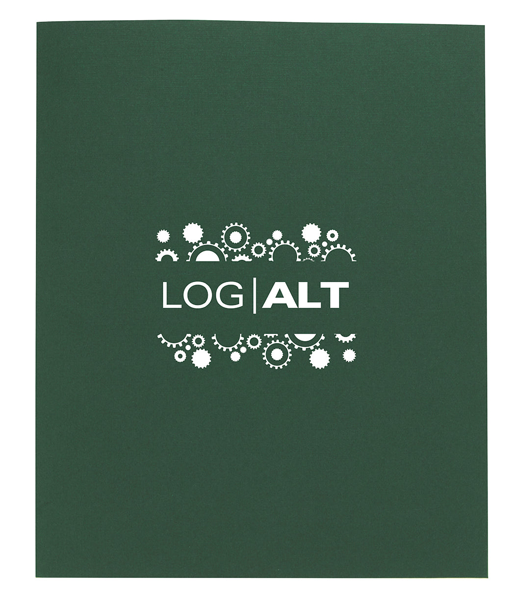 Front View of Black Good Value™ Linen Paper Folder