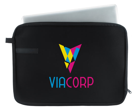 Front View of Black Good Value™ 15" Laptop Sleeve