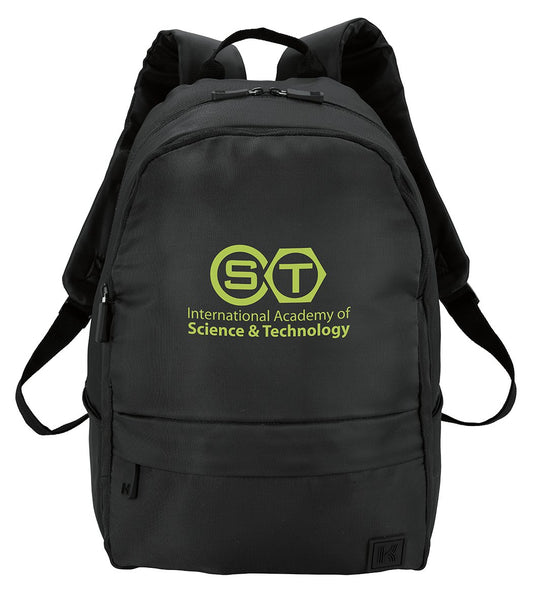 Front View of Black KAPSTON® Town Square Backpack