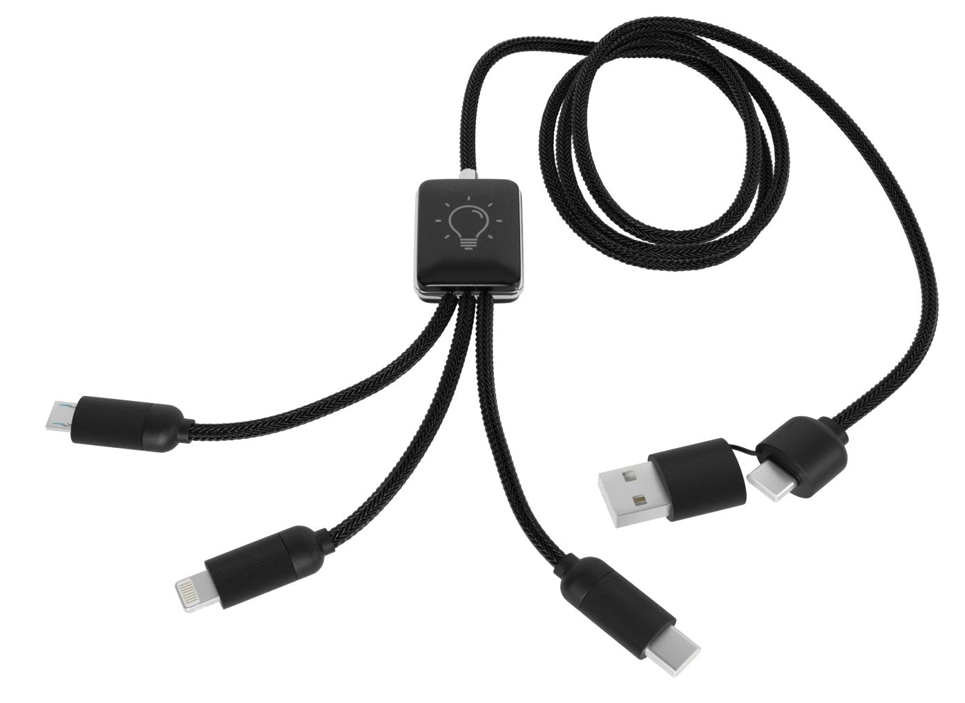SCX Innovative Design™ RPET 5-in-1 Easy-to-Use Cable