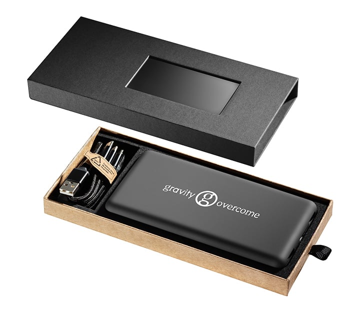 SCX Innovative Design™ RPET Solar Power Bank 8000 mAh