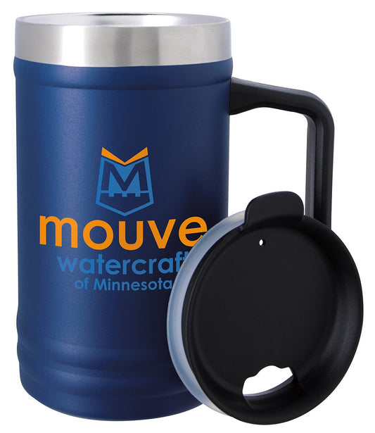 Front View of Black Good Value™ Outdoors Vacuum Tumbler - 19 oz.