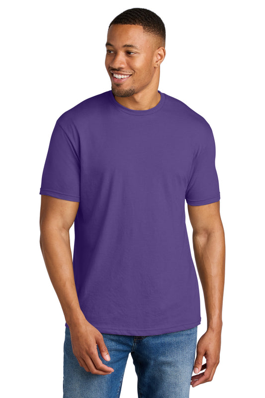 Front View of Amethyst Gildan Softstyle CVC Tee 64000CVC - XS