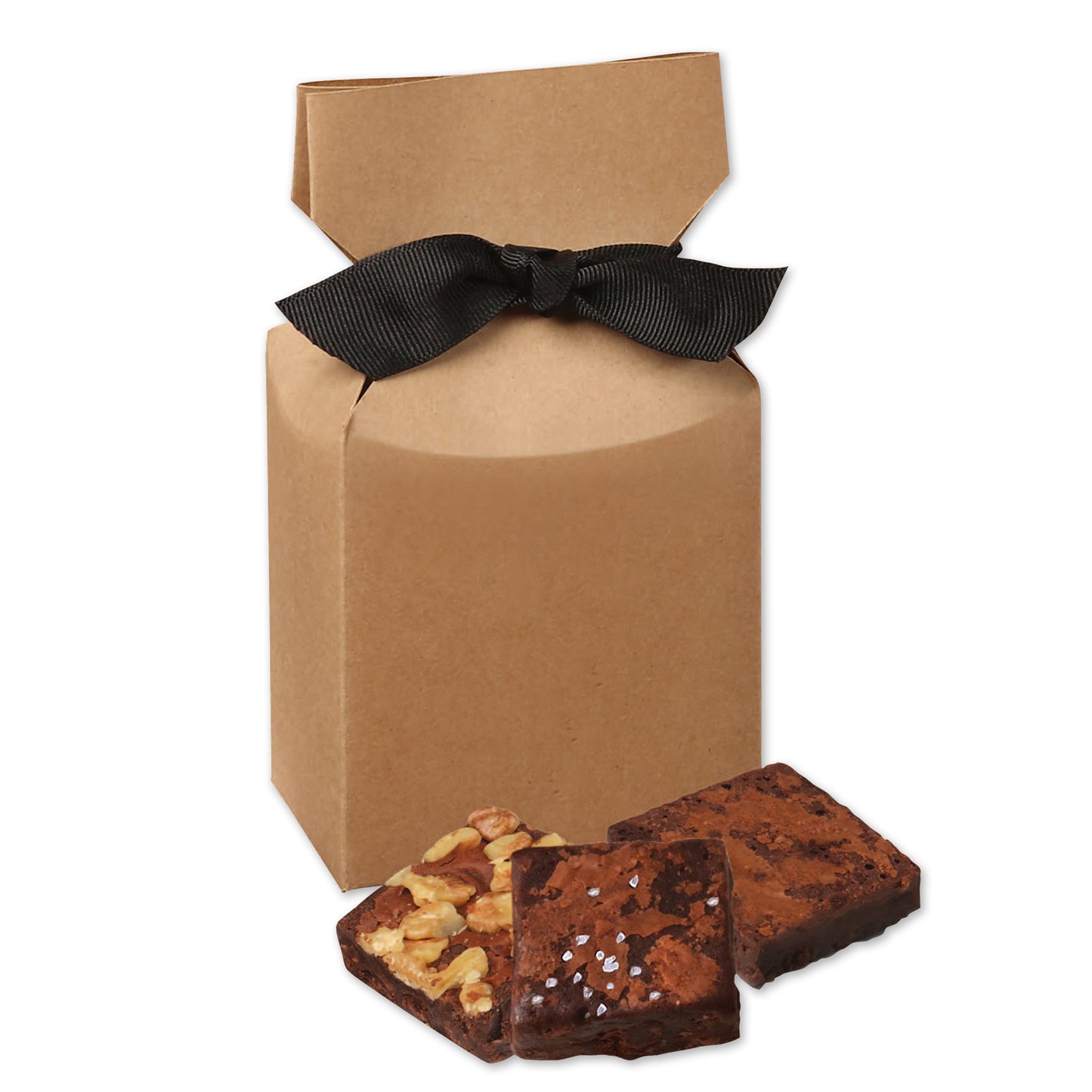 Gourmet Brownies in Kraft Premium Delights Gift Box