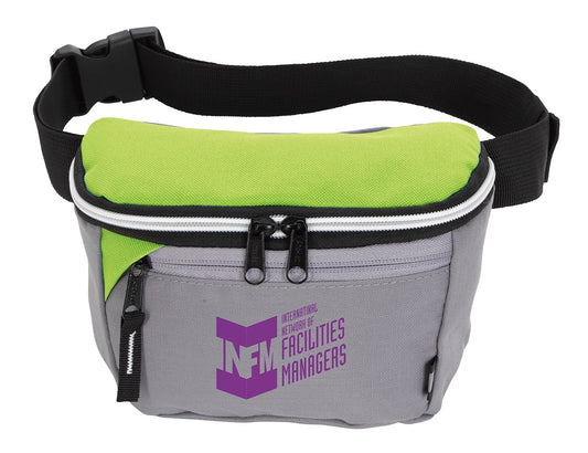Front View of Black Atchison® RPET Ripstop Fanny Pack
