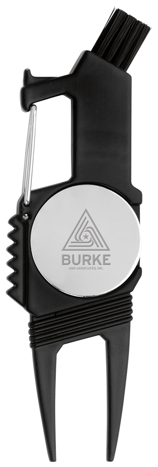 Front View of Black & Silver Good Value™ Rugged 7-in-1 Golf Tool