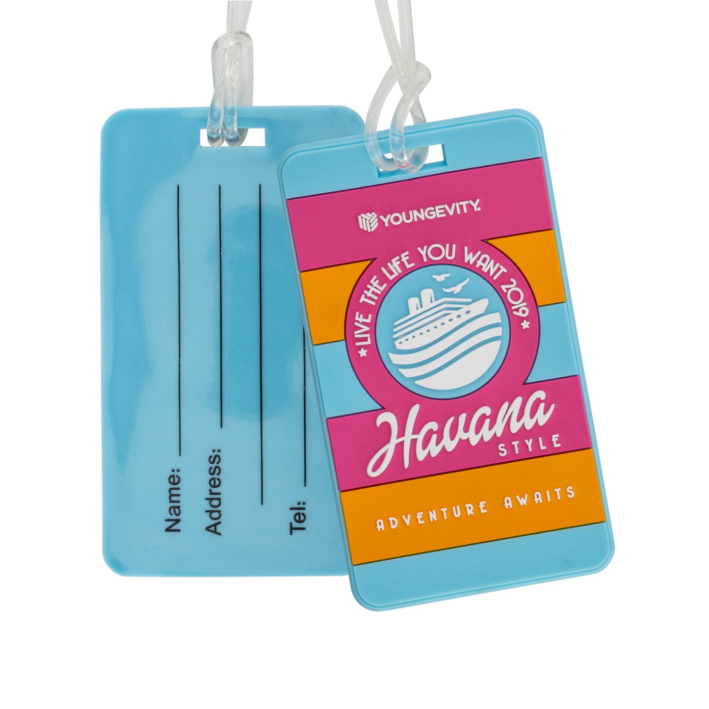 Custom PVC Luggage Tags (Write-on Back)