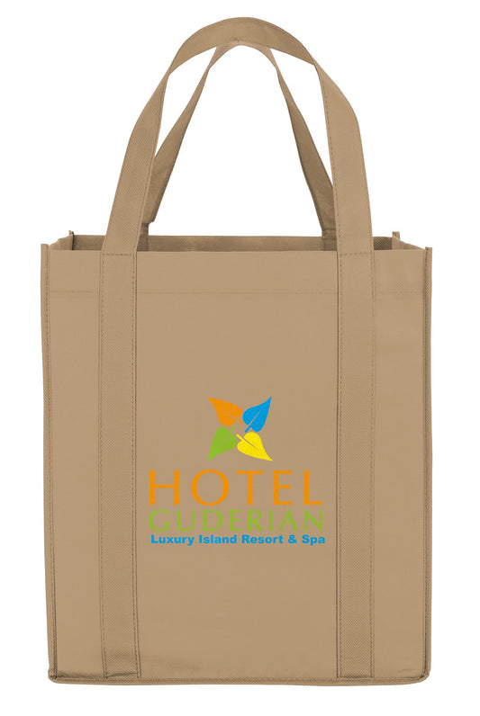 Front View of Black Good Value™ Mega Grocery Tote