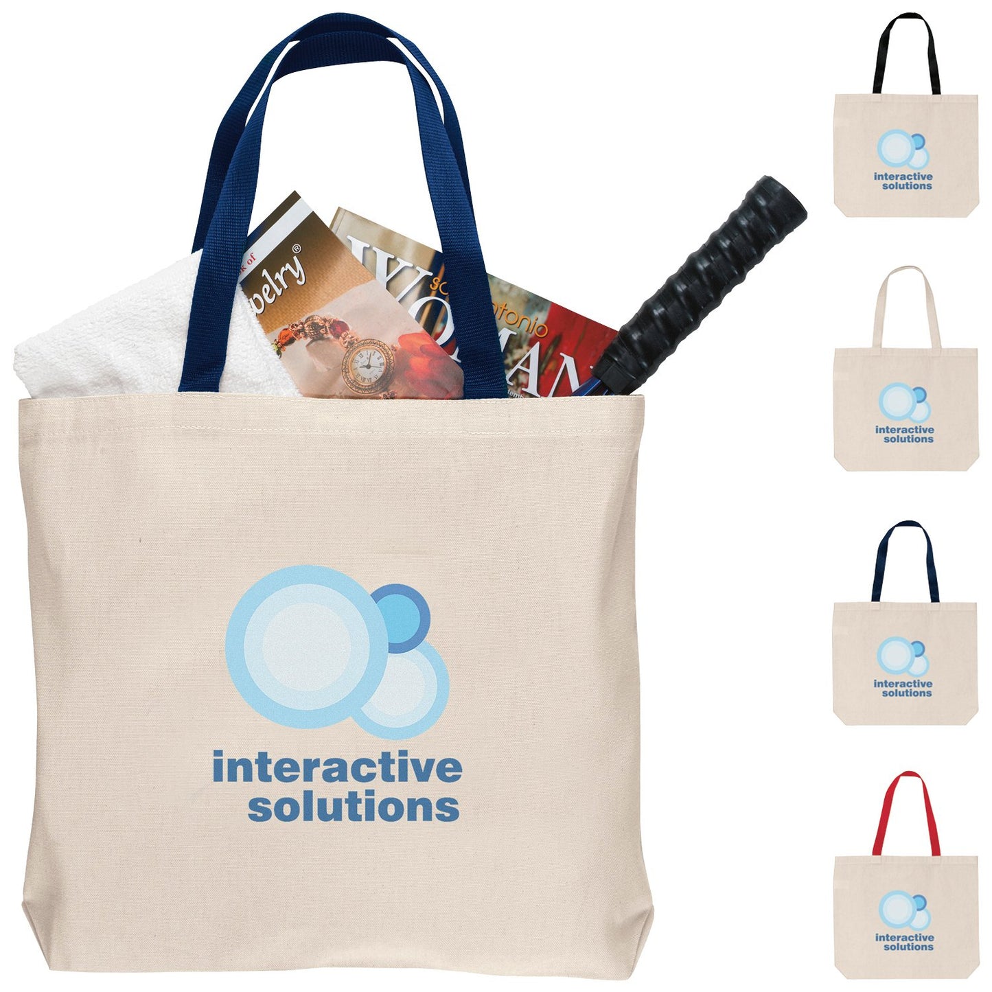 Front View of Red Good Value™ Shoulder Tote