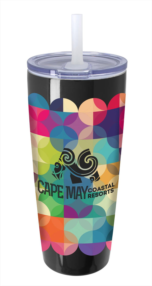 Koozie® Built-in Straw Vacuum Tumbler - 30 oz.