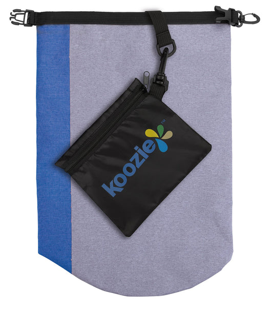 Front View of Black Koozie® Two-Tone 10L Dry Sack