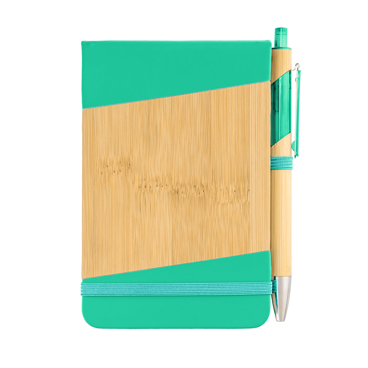 Bamboo Look Jotter & Pen
