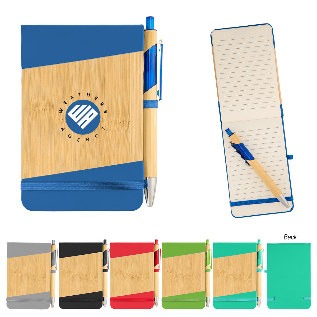 FSC BLACK Bamboo Look Jotter & Pen