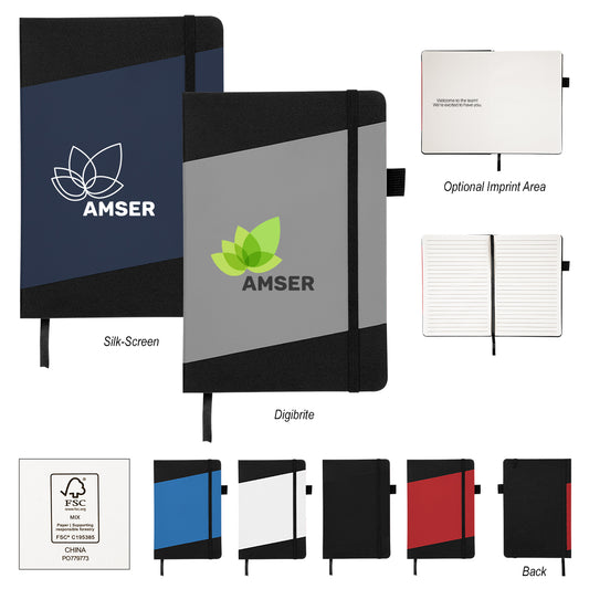 FSC BLACK WITH BLACK Thoreau Recycled Journal