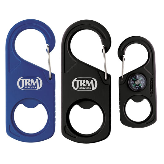 Black Koozie® 2-in-1 Carabiner