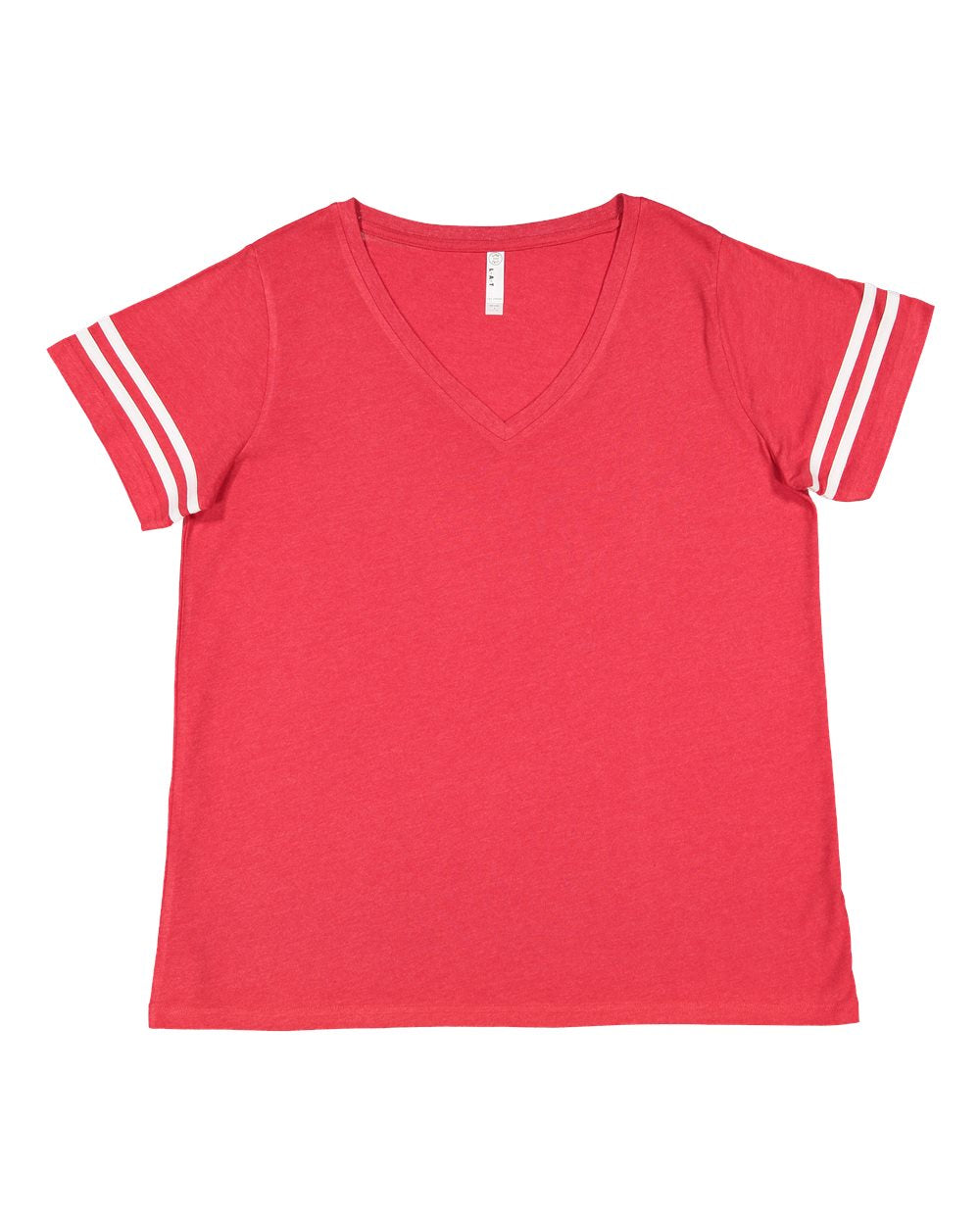 Women's Curvy Collection Vintage Football T-Shirt - 3837