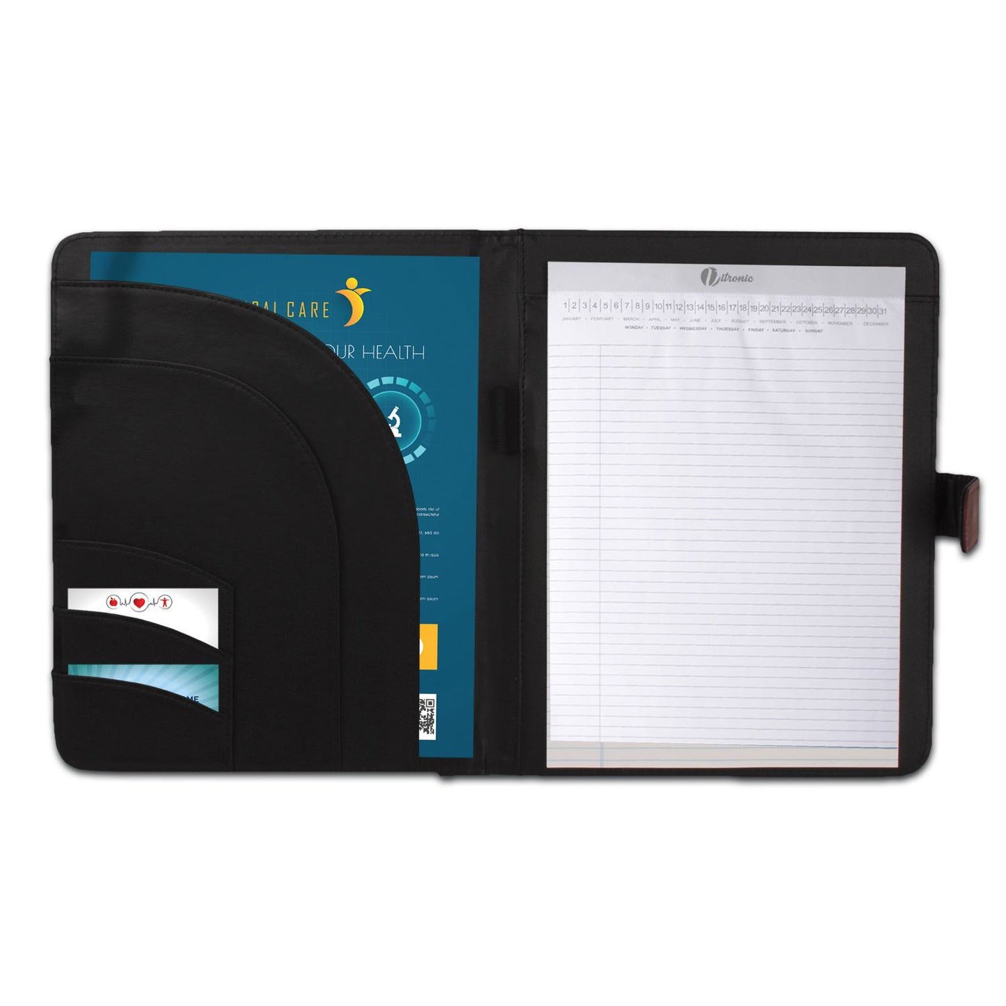 Inside View of Black Good Value™ Lamis Standard Folder