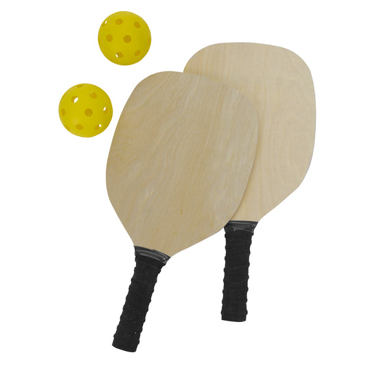 Front View of Black Fun On The Go Games - Pickleball Set