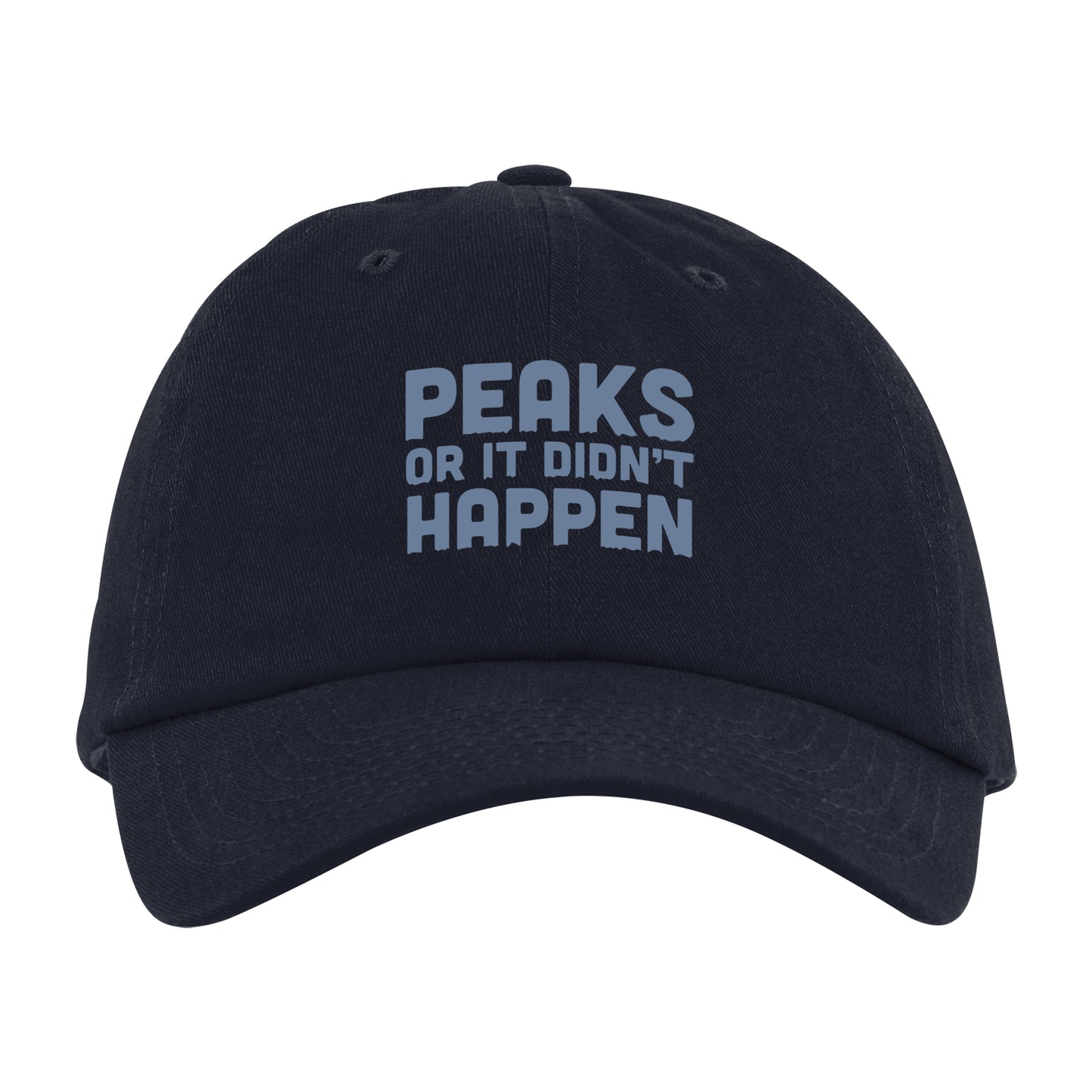 Front View of Black Good Value™ All-Around Unstructured Cap