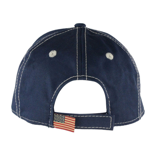 Rear View of Khaki Patriotic Cap