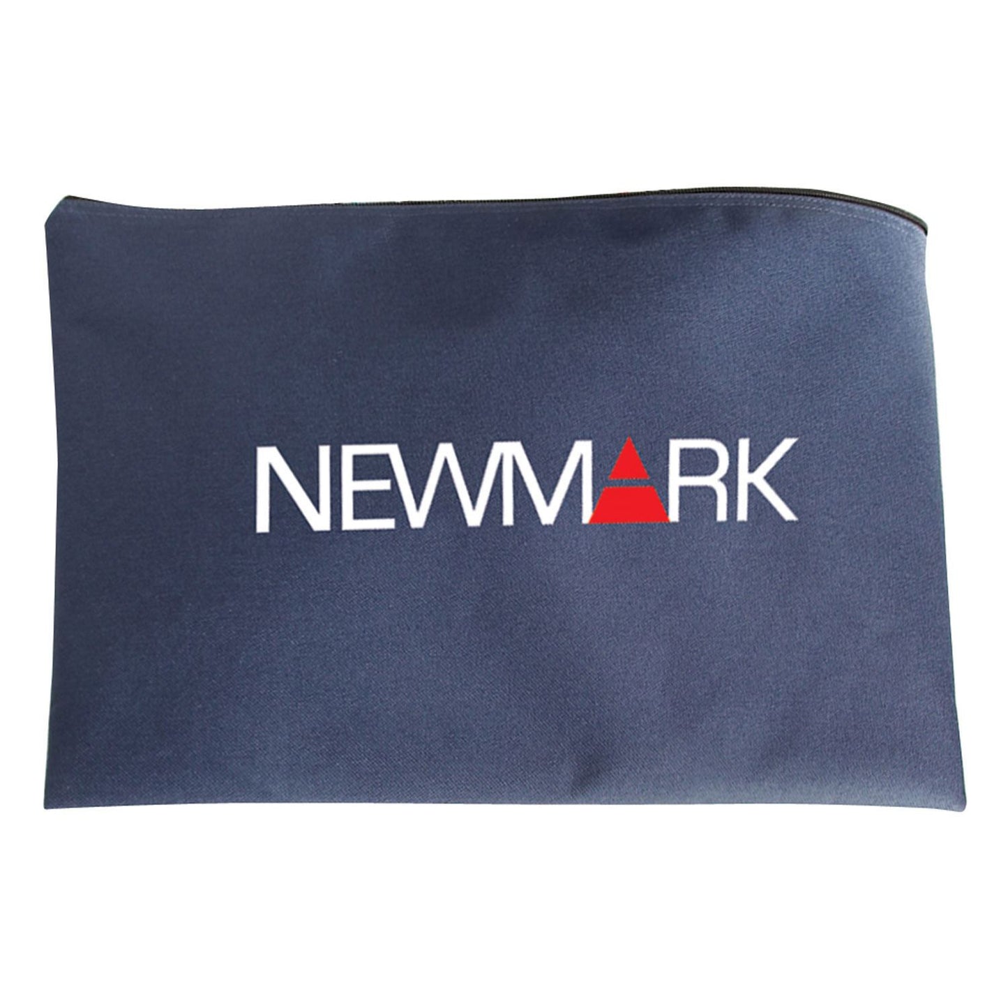 Front View of Black Legal Sized Zippered Portfolio