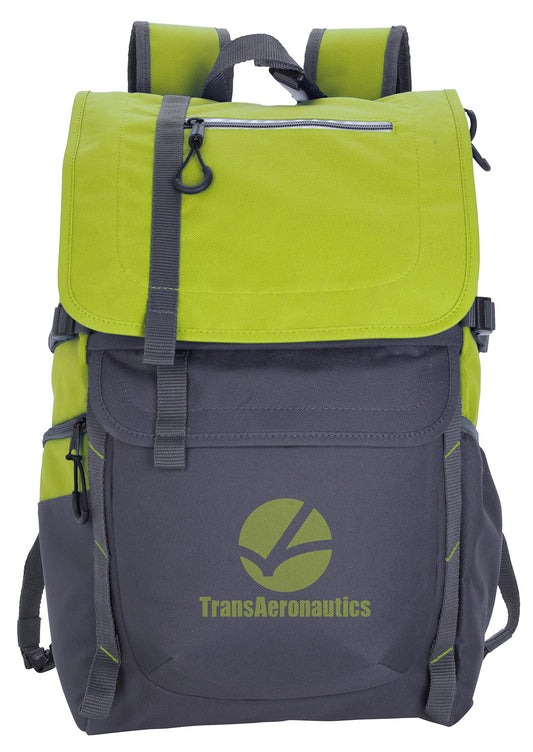 Front View of Apple Green Atchison® All-Around Adaptive RPET Backpack