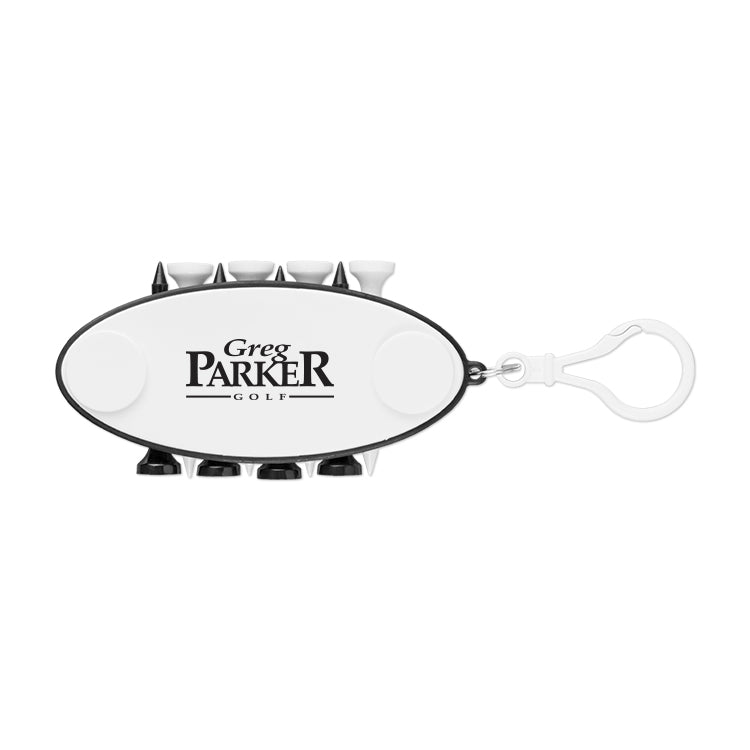 10 Piece Golf Tee Set Keychain