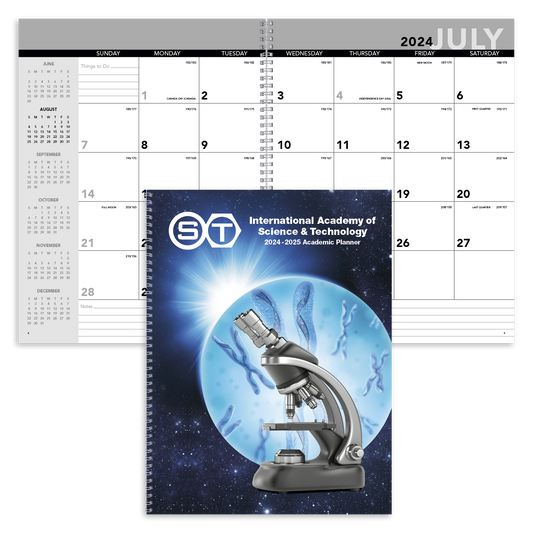 Front View of Triumph® Calendars Academic Year Desk Planner with Custom Cover.2026 Triumph® Calendars Academic Year Desk Planner with Custom Cover