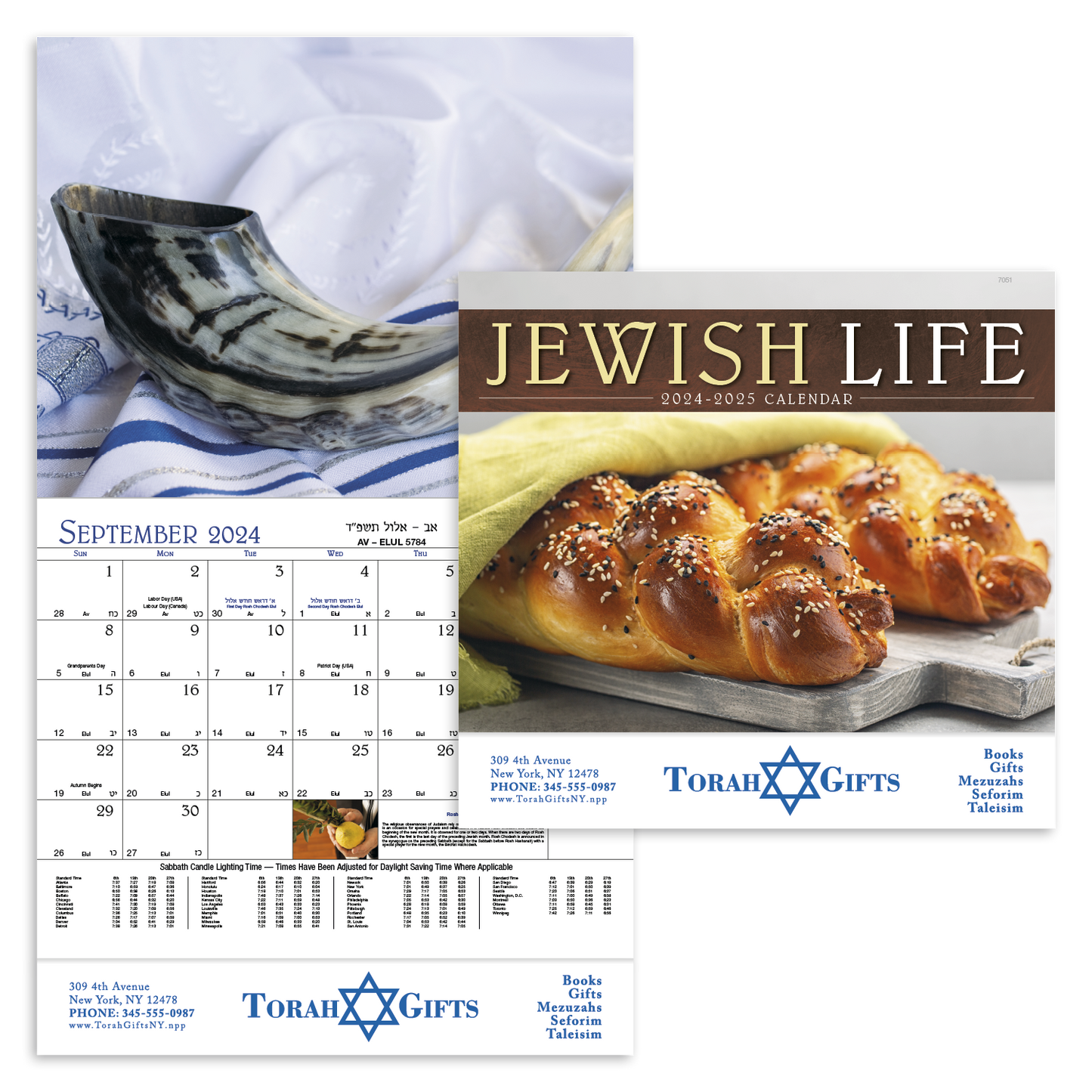 Front View of Good Value™ Jewish Life - Stapled Calendar.2026 Good Value™ Jewish Life - Stapled Calendar