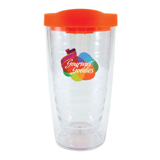 Front View of Aqua Good Value™ Orbit Tumbler - 16 oz.