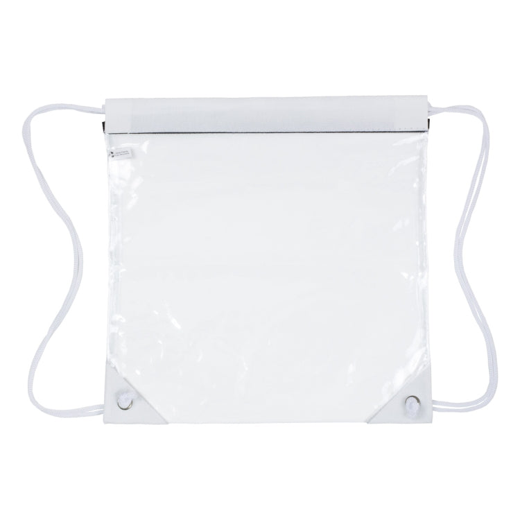 “Harris” Clear Vinyl Stadium Compliant Cinch Pack Backpack
