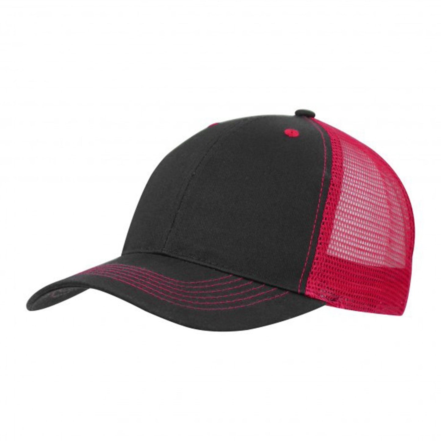 Color Accent Mesh Snapback Cap