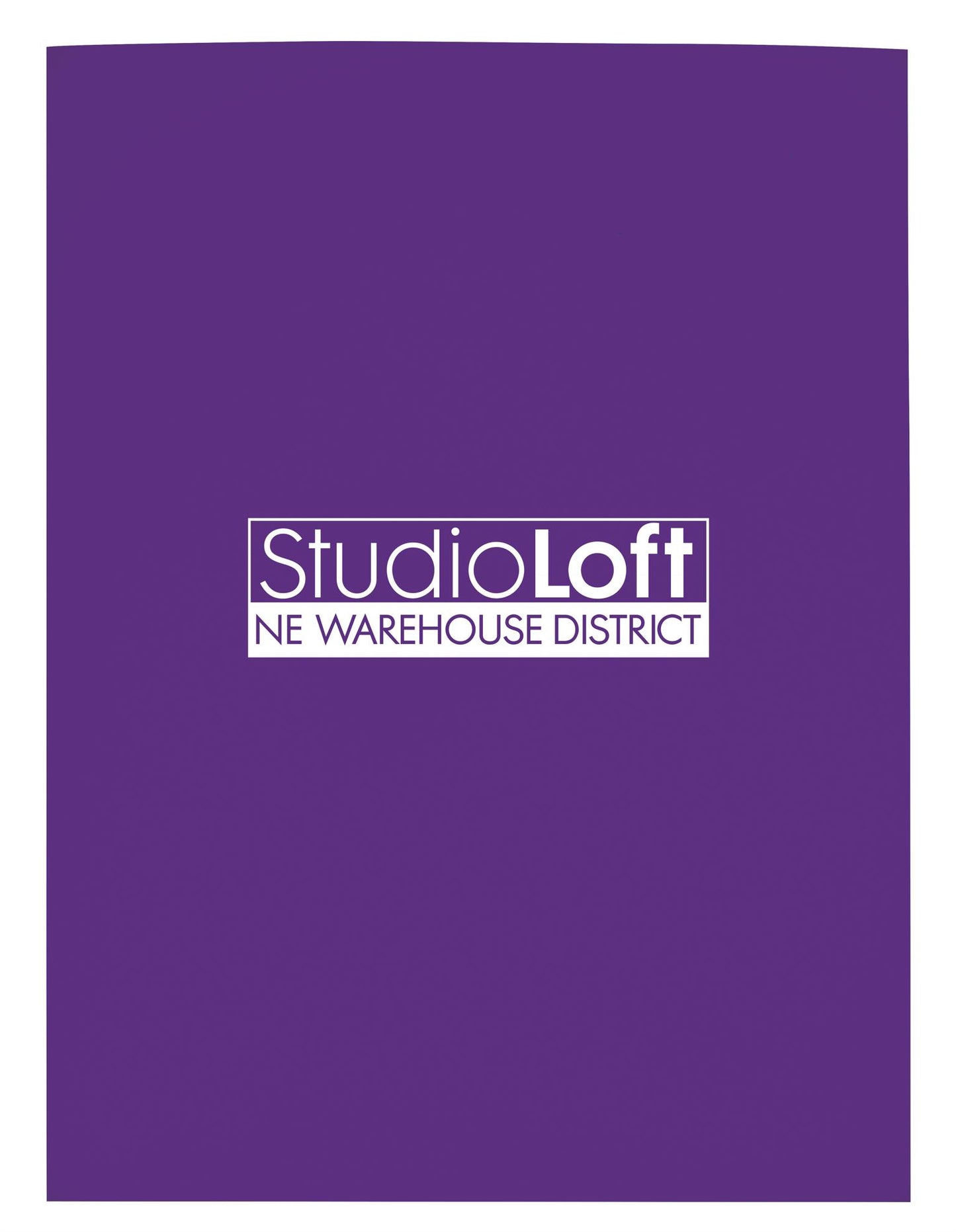 Front View of Black Good Value™ Gloss Paper Folder