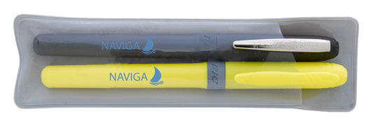 Black with Black Ink BIC® Brite Liner Grip™ & Grip Roller Pen Pack