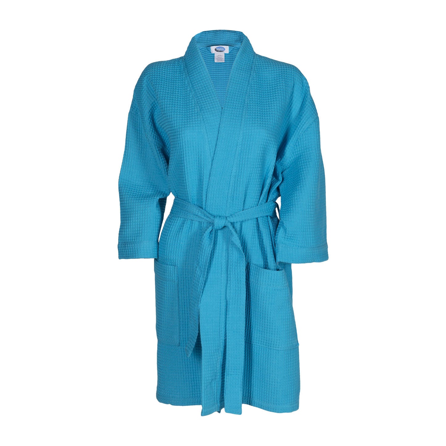 Thigh Length Waffle Weave Kimono Robe XXL Size