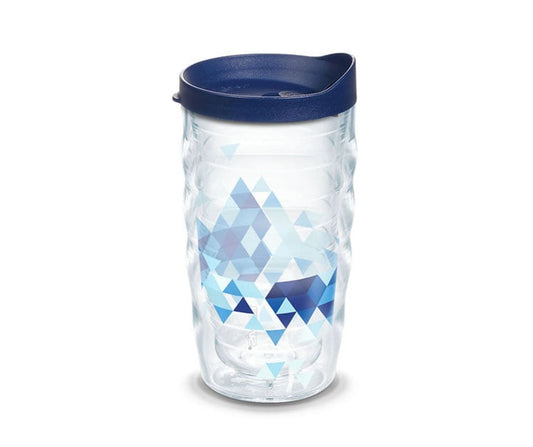 Front View of Black Tervis® Classic Wavy Tumbler Full-Color Insert - 10 oz.